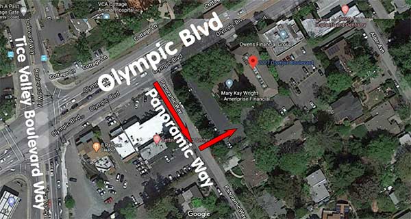 Directions From Your Location to Bay Area Foot and Ankle Associates in Walnut Creek, CA (Near Rossmoor)