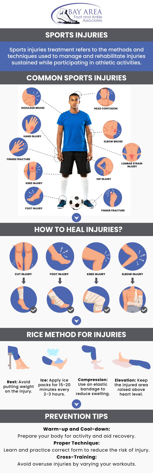 Sports injuries can occur whether you are exercising or participating in an indoor or outdoor sport. Accidents, inadequate training, improper use of safety equipment, and a lack of stretching or warm-up activities can all result in sports injuries. If you have a sports injury or pain that is interfering with your daily activities, Dr. John W. Scivally, DPM, and Robin K. Lie, DPM can help you determine the cause and manage it effectively, allowing you to return to your sport or activity as soon as possible. For more information, contact us or book an appointment online. We are conveniently located at 2227 Olympic Blvd, Walnut Creek, CA 94595.