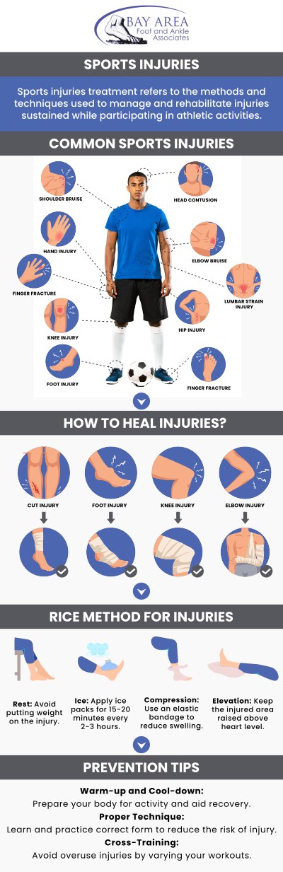Sports injuries can occur whether you are exercising or participating in an indoor or outdoor sport. Accidents, inadequate training, improper use of safety equipment, and a lack of stretching or warm-up activities can all result in sports injuries. If you have a sports injury or pain that is interfering with your daily activities, Dr. John W. Scivally, DPM, and Robin K. Lie, DPM can help you determine the cause and manage it effectively, allowing you to return to your sport or activity as soon as possible. For more information, contact us or book an appointment online. We are conveniently located at 2227 Olympic Blvd, Walnut Creek, CA 94595.