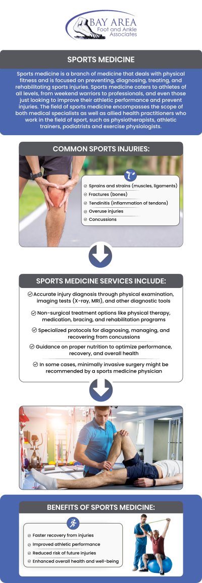 Seeing a sports medicine podiatrist is crucial for individuals dealing with foot or ankle pain from sports activities. They are experts in diagnosing and treating common injuries such as sprains, fractures, and tendinitis. A sports podiatrist helps prevent additional damage, speeds up recovery, and offers tailored treatment plans, including custom orthotics and rehab exercises. By addressing concerns early, Dr. John W. Scivally, DPM, and Dr. Robin K. Lie, DPM support athletes in maintaining optimal performance and preventing long-term issues. For more information, contact us or schedule an appointment online. We have convenient locations to serve you in Walnut Creek CA, and Brentwood CA. Seeing a sports medicine podiatrist is crucial for individuals dealing with foot or ankle pain from sports activities. They are experts in diagnosing and treating common injuries such as sprains, fractures, and tendinitis. A sports podiatrist helps prevent additional damage, speeds up recovery, and offers tailored treatment plans, including custom orthotics and rehab exercises. By addressing concerns early, Dr. John W. Scivally, DPM, and Dr. Robin K. Lie, DPM support athletes in maintaining optimal performance and preventing long-term issues. For more information, contact us or schedule an appointment online. We have convenient locations to serve you in Walnut Creek CA, and Brentwood CA.